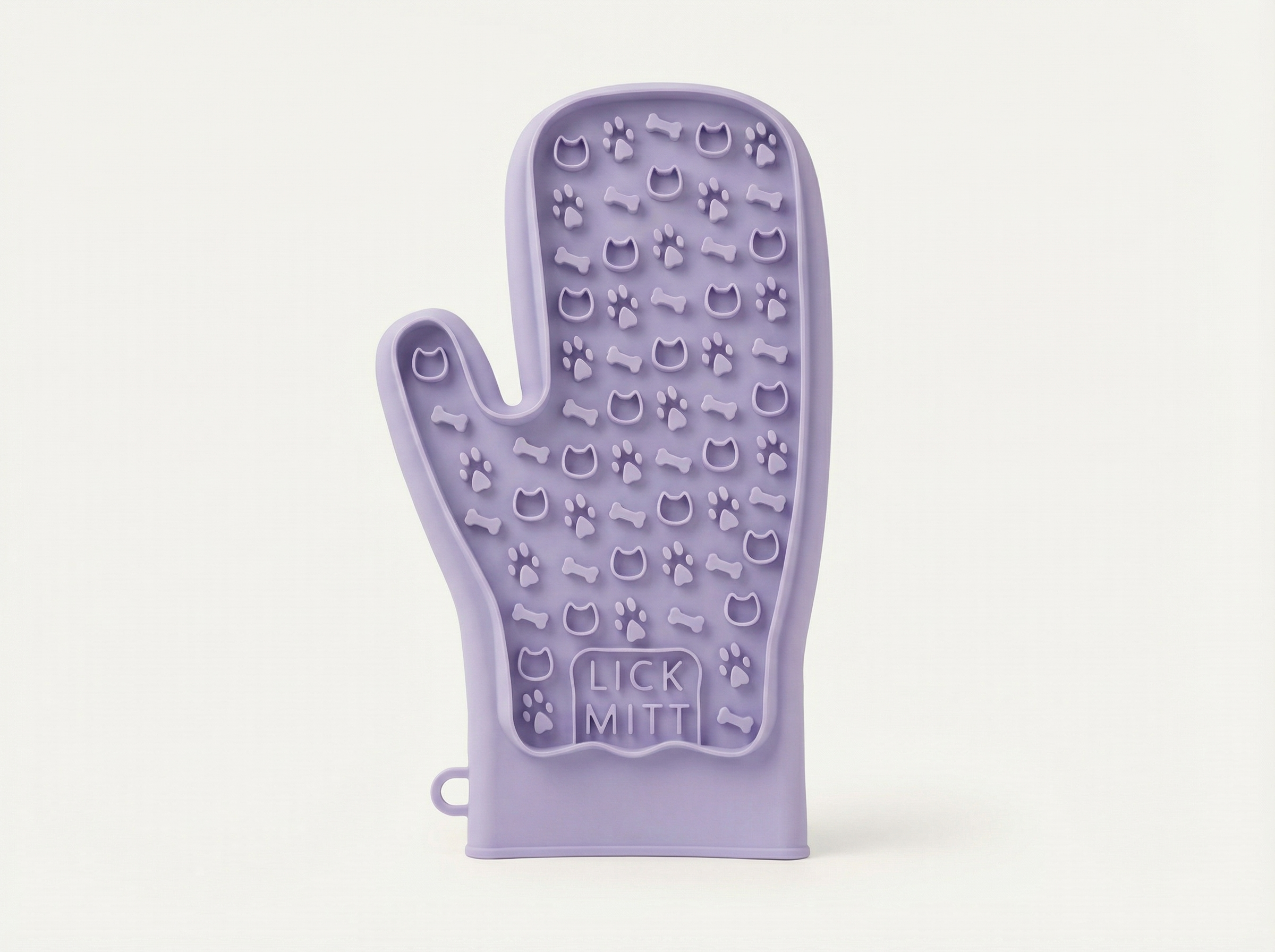 LickMitt® Dual-Sided Calming & Grooming Mitt | Purple