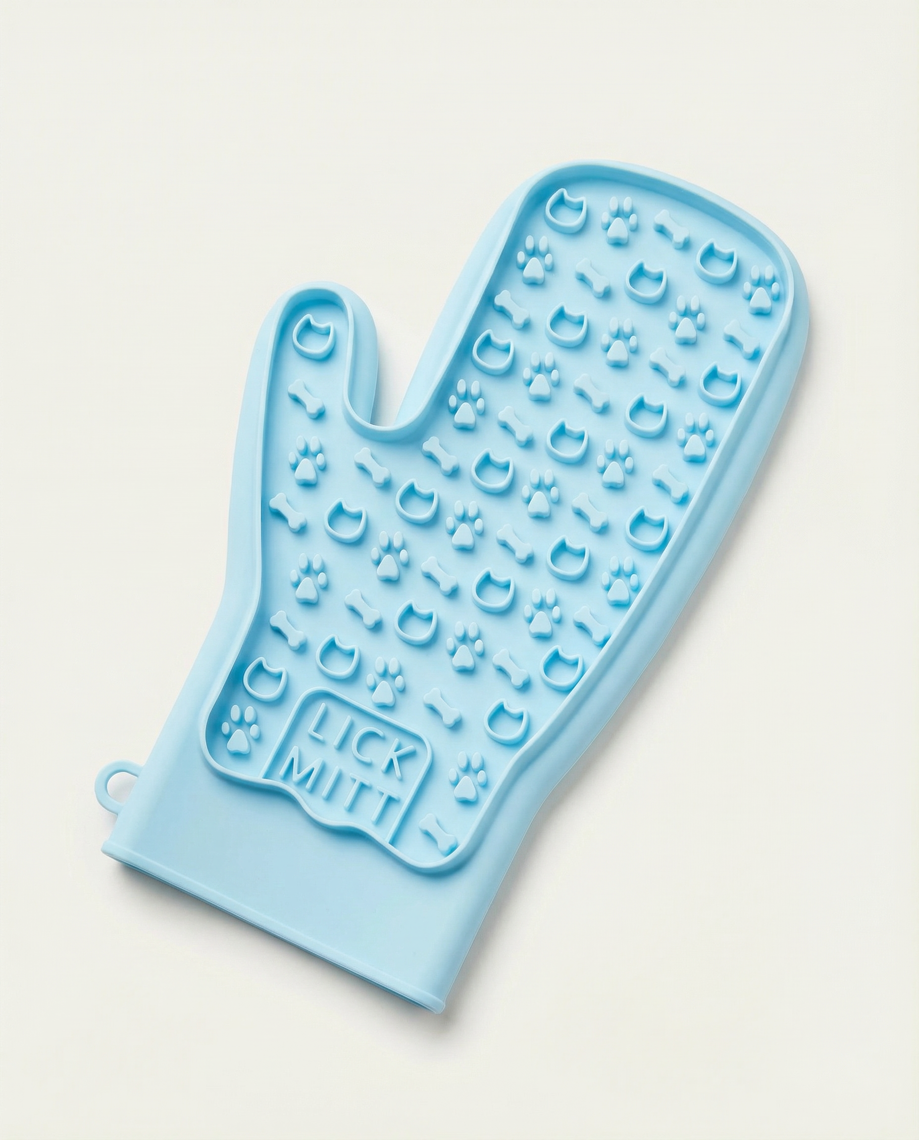 LickMitt® Dual-Sided Calming & Grooming Mitt | Blue