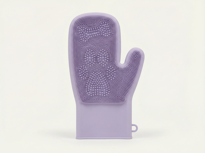 LickMitt® Dual-Sided Calming & Grooming Mitt | Purple