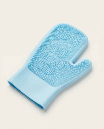 LickMitt® Dual-Sided Calming & Grooming Mitt | Blue