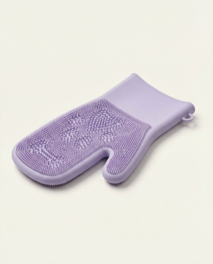 LickMitt® Dual-Sided Calming & Grooming Mitt | Purple